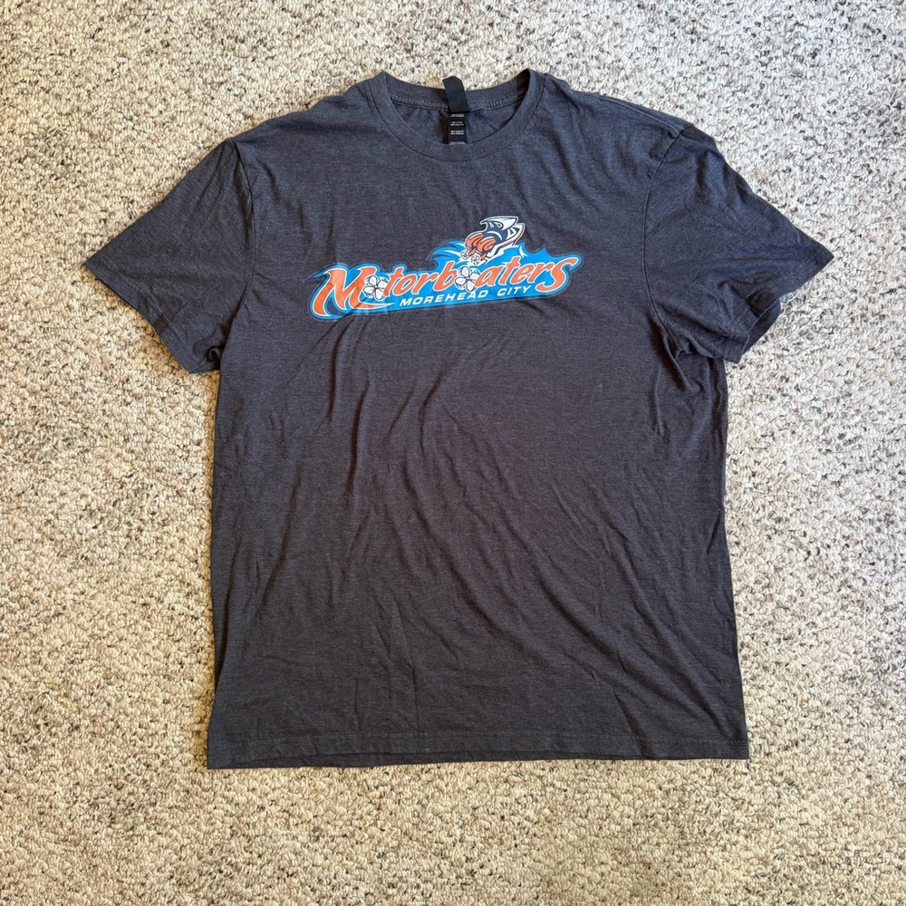 Morehead City Motorboaters Men’s Gray Graphic T-Shirt Size XL